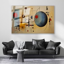 Artarilion Cam Yatay Duvar Tablosu Cam Geometrik Sekiller Ev Ofis Salon Modern Duvar Tablosu