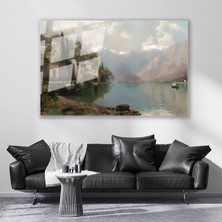 Artarilion Cam Yatay Duvar Tablosu Cam Gol Manzarasi2 Ev Ofis Salon Modern Duvar Tablosu