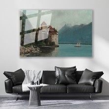 Artarilion Cam Yatay Duvar Tablosu Cam Doga MANZARASI11 Ev Ofis Salon Modern Duvar Tablosu