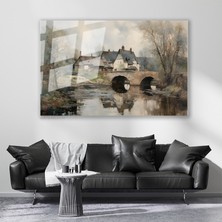 Artarilion Cam Yatay Duvar Tablosu Cam Doga MANZARASI16 Ev Ofis Salon Modern Duvar Tablosu