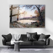 Artarilion Cam Yatay Duvar Tablosu Cam Doga Manzarasi2 Ev Ofis Salon Modern Duvar Tablosu