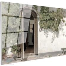 Artarilion Cam Yatay Duvar Tablosu Cam Koy Evi Ev Ofis Salon Modern Duvar Tablosu