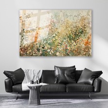 Artarilion Cam Yatay Duvar Tablosu Cam Soyut Cicek Bahcesi Ev Ofis Salon Modern Duvar Tablosu