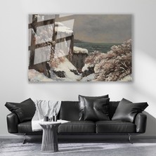 Artarilion Cam Yatay Duvar Tablosu Cam Kis Manzarasi Ev Ofis Salon Modern Duvar Tablosu