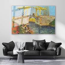 Artarilion Cam Yatay Duvar Tablosu Cam Soyut Manzara2 Ev Ofis Salon Modern Duvar Tablosu