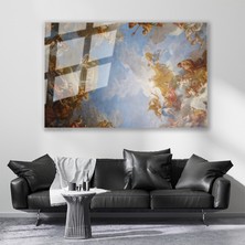 Artarilion Cam Yatay Duvar Tablosu Cam Barok Sanat Eseri Ev Ofis Salon Modern Duvar Tablosu