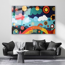 Artarilion Cam Yatay Duvar Tablosu Cam Soyut Sanat2 Ev Ofis Salon Modern Duvar Tablosu