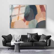 Artarilion Cam Yatay Duvar Tablosu Cam Geometrik Sekiller8 Ev Ofis Salon Modern Duvar Tablosu