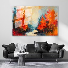 Artarilion Cam Yatay Duvar Tablosu Cam Doganin Renkleri Ev Ofis Salon Modern Duvar Tablosu