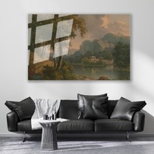 Artarilion Cam Yatay Duvar Tablosu Cam Ormanlik Manzarasi Ev Ofis Salon Modern Duvar Tablosu