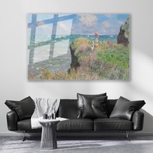 Artarilion Cam Yatay Duvar Tablosu Cam Vintage Ucurum Manzarası Ev Ofis Salon Modern Duvar Tablosu