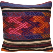 Kilim Antik El Dokuma Kilim Kırlent Yastık Kılıfı 0233 - Yeni - Çok Renkli
