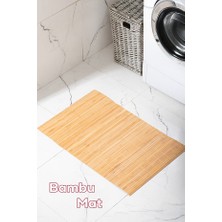 Mucit Home Bambu Kaydırmaz Tabanlı Banyo Paspası/matı 70×45CM