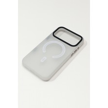 iPhone 17 Pro Magsafe Destekli Darbe Emici Buz Görünümlü Kılıf – Gauze