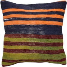 Zehra Abla Halı Yeni El Dokuma Dekoratif Kilim Kırlent Yastık Kılıfı 6496