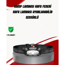 S'82 Ayarlanabilir Kafa Lambası Type-C Şarjlı Kompakt Kamp Lambası