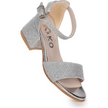 Kiko Kids Alexa Günlük Kız Çocuk 4 cm Topuklu Sandalet Abiye Ayakkabı