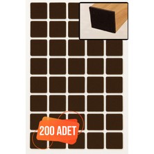 Trend Kulp Yapışkanlı Mobilya Masa Sandalye Parke Zemin Ayak Koruyucu Kaydırmaz Keçesi 20 mm (200 Adet)