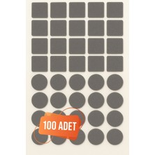 Trend Kulp Yapışkanlı Sessiz Mobilya Masa Sandalye Parke Zemin Ayak Koruyucu Keçe Seti 20 mm (100'LÜ Paket)