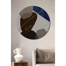 Teona Ahşap Soyut Sanat Dekoratif Ahşap Mdf Ev/işyeri Duvar Tablo Yuvarlak Ev/işyeri Duvar Tablo