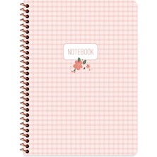 Nusrat Bilişim Keskin Color Spiralli Sert Kapak Defter Pötikare 16,5X22,5 120 Yp Kareli