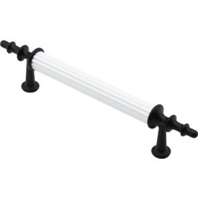 Timion 10 Adet Beyaz - Siyah Boru Kulp 9.6cm (5148)