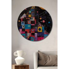 Teona Ahşap Evrensel Renkli Desenler Dekoratif Ahşap Mdf Ev/işyeri Duvar Tablo Yuvarlak Ev/işyeri Duvar Tablo