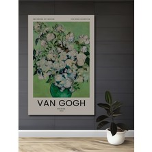 Teona Ahşap Van Gogh Beyaz Güller Ahşap Mdf Dekoratif Ev/işyeri Duvar Tablo Dikdörtgen Ev/işyeri Duvar Tablo