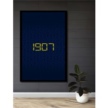 Teona Ahşap Çerçeve Görünümlü 1807 Dijital Ahşap Mdf Dekoratif Ev Duvar Tablo Dikdörtgen Ev Duvar Tablo