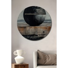 Teona Ahşap Soyut Sanat Dekoratif Ahşap Mdf Ev/işyeri Duvar Tablo Yuvarlak Ev/işyeri Duvar Tablo