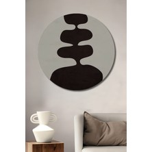 Teona Ahşap Minimalist Soyut Ahşap Mdf Dekoratif Ev/işyeri Duvar Tablo Yuvarlak Ev/işyeri Duvar Tablo