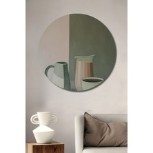 Teona Ahşap Minimalist Dekoratif Ahşap Mdf Ev/işyeri Duvar Tablo Kahve Zamanı Yuvarlak Ev/işyeri Duvar Tablo