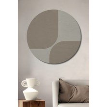 Teona Ahşap Modern Geometrik Minimalist Dekoratif Ahşap Mdf Işyeri Duvar Tablo Yuvarlak Işyeri Duvar Tablo