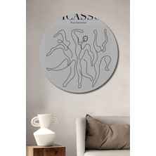 Teona Ahşap Picasso Soyut Sanat Dekoratif Ahşap Mdf Ev/işyeri Duvar Tablo Yuvarlak Ev/işyeri Duvar Tablo