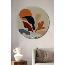 Teona Ahşap Matisse Soyut Sanat Ahşap Mdf Dekoratif Ev/işyeri Duvar Tablo Yuvarlak Ev/işyeri Duvar Tablo