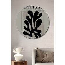 Teona Ahşap Matisse Ilhamlı Soyut Ahşap Mdf Dekoratif Ev/işyeri Duvar Tablo Yuvarlak Ev/işyeri Duvar Tablo