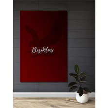 Teona Ahşap Kartal Silüetli Siyah Beyaz Takım Ahşap Mdf Dekoratif Ev/işyeri Duvar Tablo Dikdörtgen Ev/işyeri