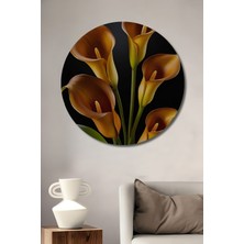 Teona Ahşap Zarif Kallalar Dekoratif Ahşap Mdf Ev/işyeri Duvar Tablo Yuvarlak Ev/işyeri Duvar Tablo