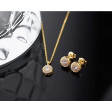 Famira 925 Ayar Gümüş Haziran Ayı Doğum Taşı ( Alexsandrite ) Kolye - Küpe Seti