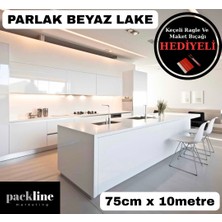 Packline Marketing Mutfak Tezgah Dolap Mobilya ve Beyaz Kaplama Folyosu Parlak Beyaz 75CMX10M