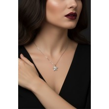 Parmas Design Yıldız Tasarım Minimal 925 Ayar Gümüş Kadın Kolye