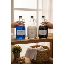 Zeze Desing 3'lü Sıvı Deterjan Seti 1000 ml Siyah Kapak  (Beyazlar-Renkliler-Siyahlar)