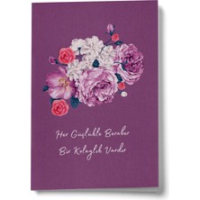 Bi' Dünya Haber Her Güçlükle Beraber Bir Kolaylık Vardır (Mor) Mini Defter