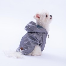 Pawstar Füme Pluvia V25 Köpek Mont Köpek Yağmurluk Köpek Kıyafeti Köpek Elbisesi