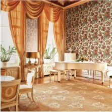 Adawall Adawall 5806  | Çiçek Açan Güller ve Çiçek Desenli Duvar Kağıdı (5806-5 : Bakır, Turuncu, Kırmızı)