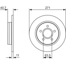MGA 50457 Arka Fren Diski BV612A315BA (2 Adet Fiyatıdır)