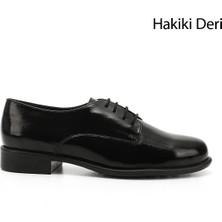 Gön Hakiki Deri Yuvarlak Bağcıklı Kadın Ayakkabı 24177