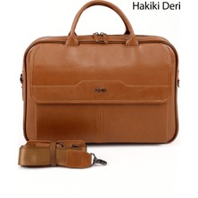 Gönderi(r) Kadın Taba Antik  Hakiki Deri Notebook Ve Evrak Çantası