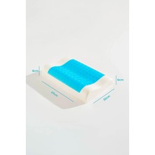 Visco Serinletici Jelli Boyun Destekli Çocuk Yastığı 47X32X8/6 cm