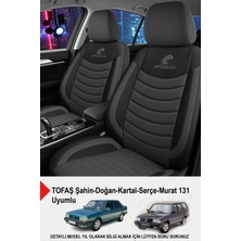 Gm Design Panther Serisi Keten Kumaş Oto Koltuk Kılıfı (Tofaş Kartal-Şahin-Doğan-Serçe-Tempra Ile Uyumlu)